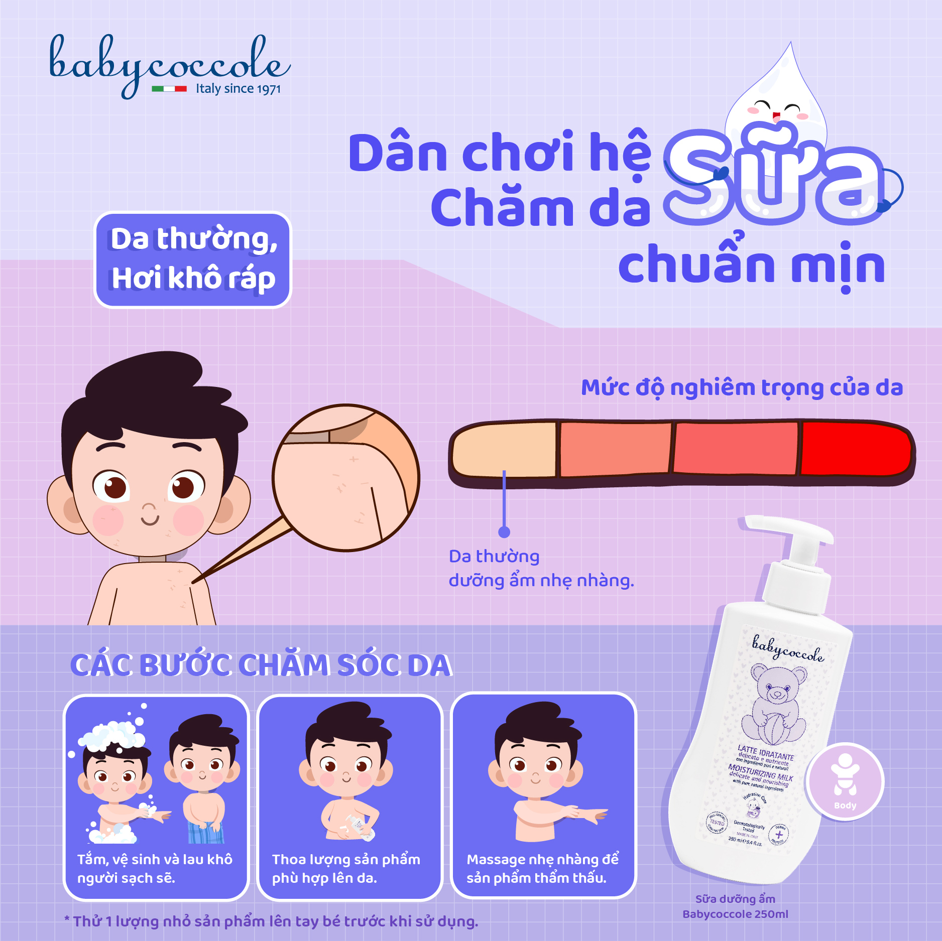 Mô tả Sữa dưỡng ẩm cho bé Babycoccole 0M+ dưỡng da trẻ em & em bé từ sơ sinh chiết xuất hạnh nhân 250ml - 1