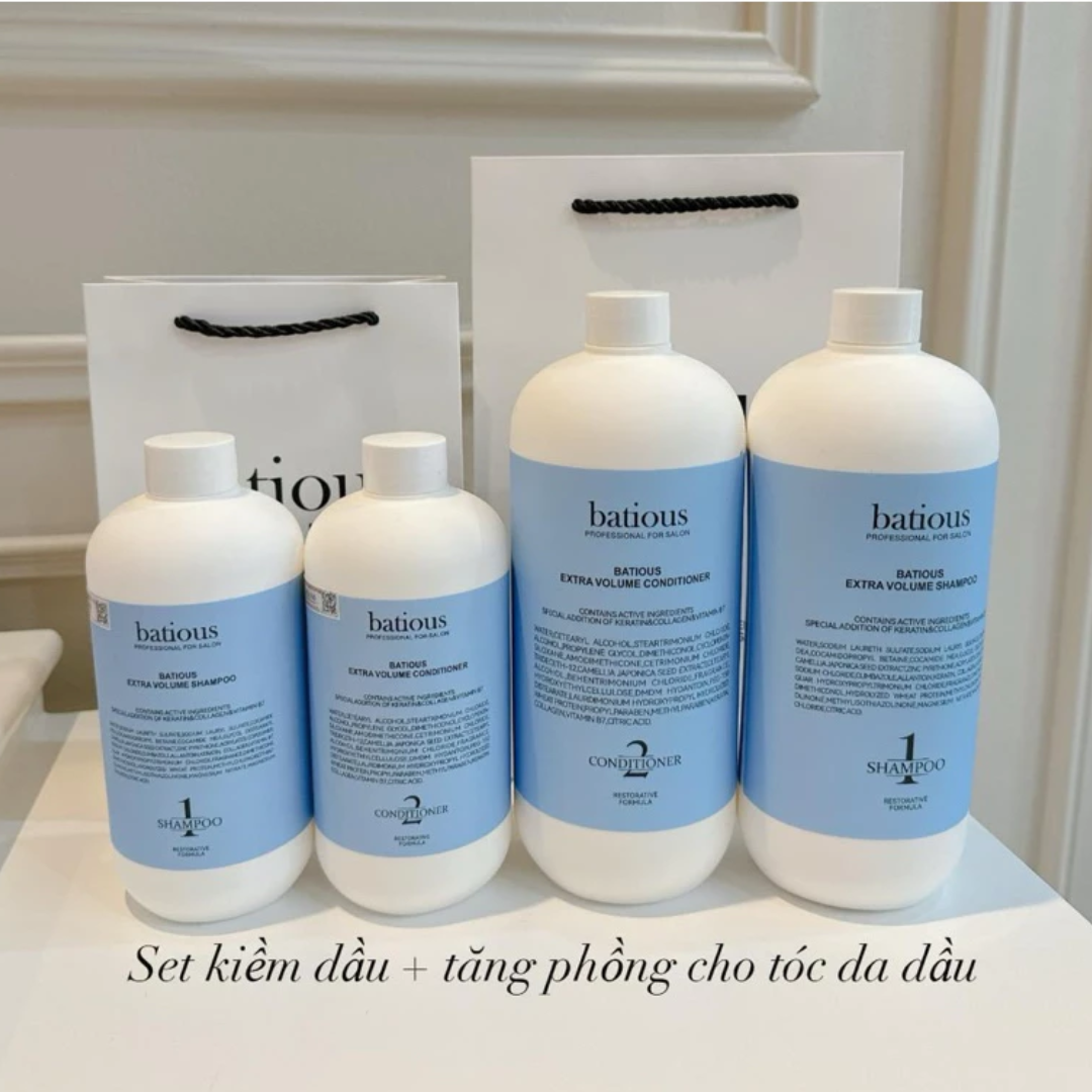 Mô tả Cặp Dầu Gội Xả BATIOUS Phục Hồi Tóc Hư Tổn, Dưỡng Ẩm Và Kiềm Dầu - 2
