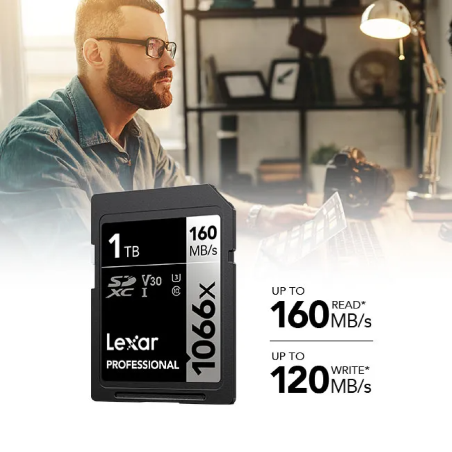 Thẻ Nhớ Lexar 1066X Sdxc Uhs-I Professional, Tốc Độ Đọc 160Mb/S