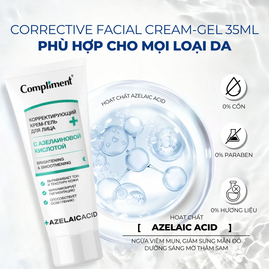 Mô tả Kem Dưỡng Da Compliment Hỗ Trợ Mờ Thâm Giảm Nám, Đốm Nâu Tàn Nhang Và Giúp Da Trắng Sáng, Đều Màu - 4