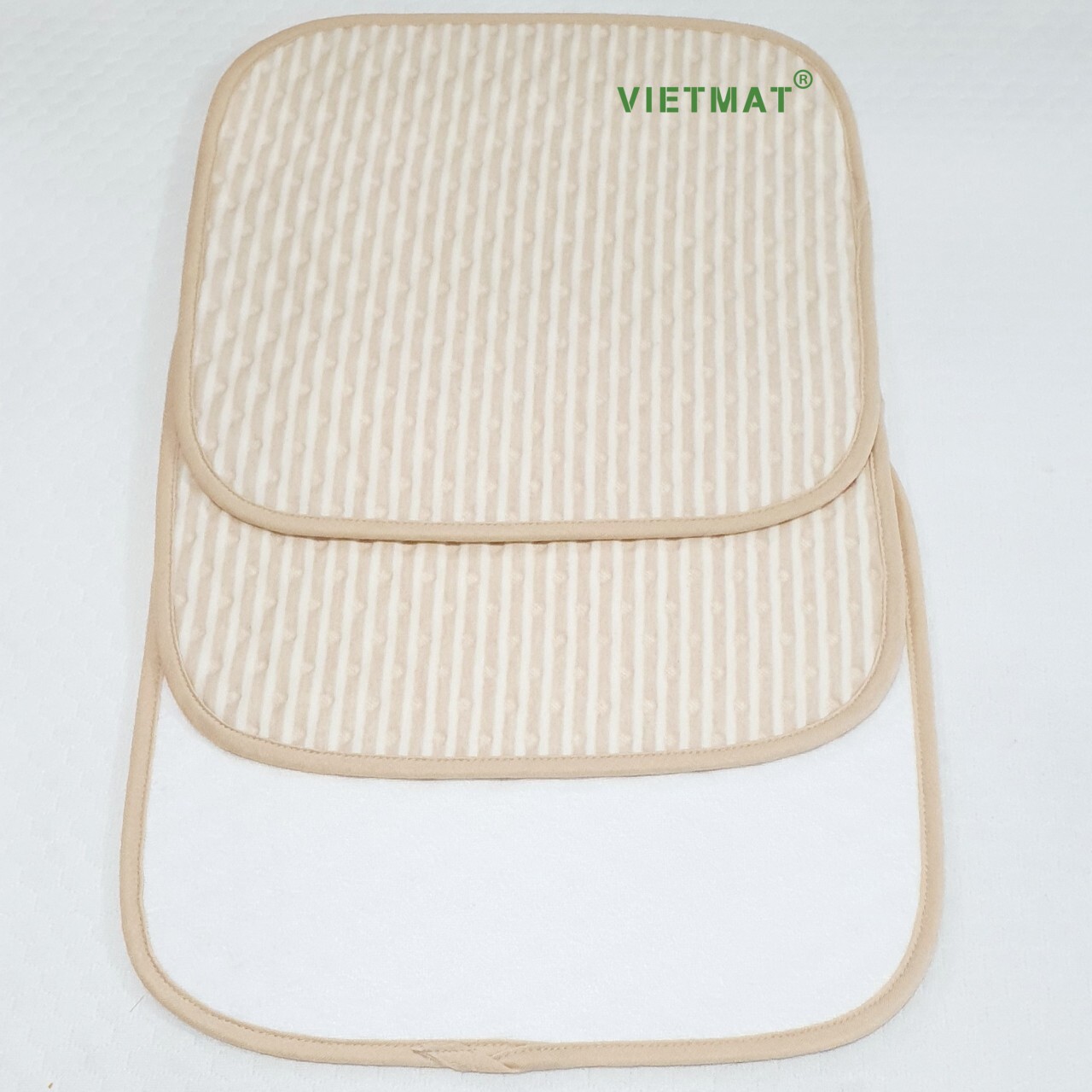 Mô tả 3 tấm lót chống thấm cho bé Vietmat kích thước 30x30cm lót mông mềm êm, siêu hút nước - 6