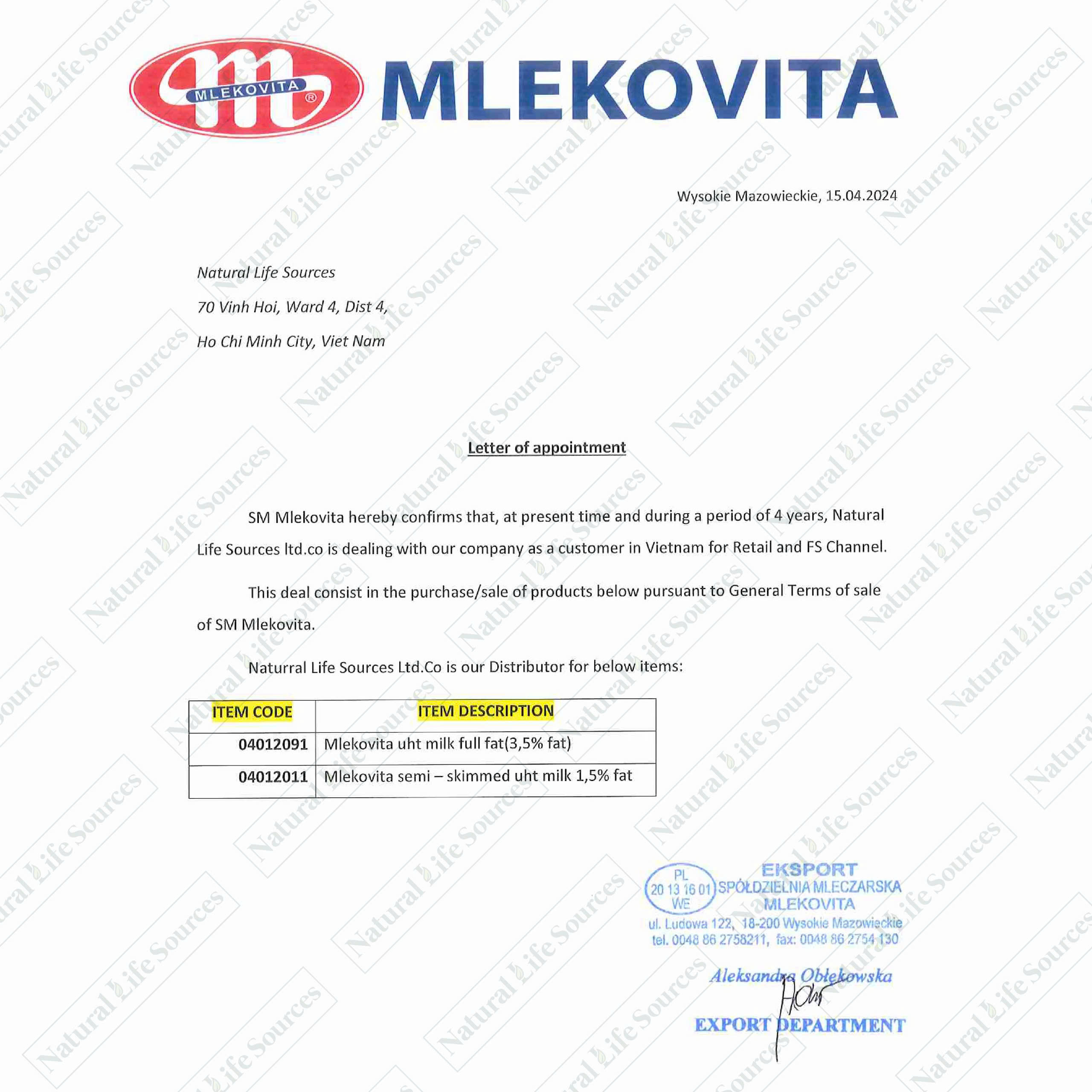Mô tả Combo 4 Sữa Tươi Tiệt Trùng Mlekovita Nguyên Kem 1L - Béo Cao 3.5%, Không Đường, Nhập Khẩu từ Ba Lan - 3