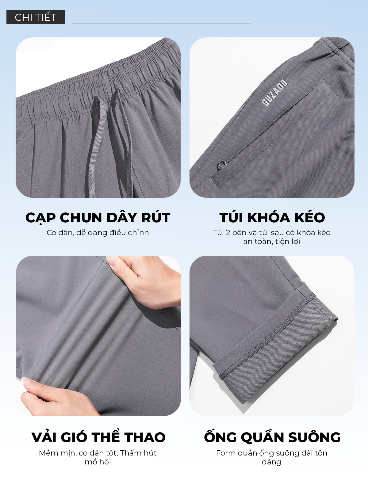Chi tiết sản phẩm quần GUZADO GDC01