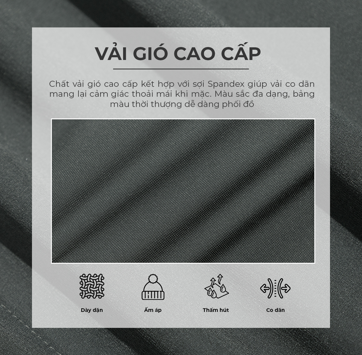 Mô tả Quần Jogger Nam GUZADO Chất Vải Gió Cao Cấp, Thể Thao Khỏe Khoắn, Cạp Chun Vận Động Thoải Mái GDC02. - 5