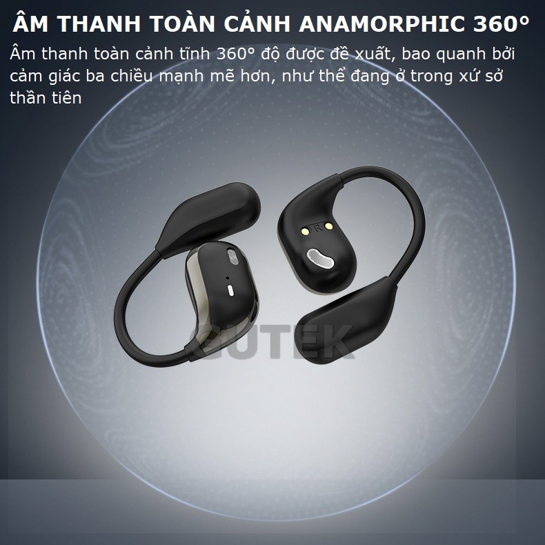Mô tả Tai Nghe Bluetooth Không Dây Cài Tai Điện Thoại Bluetooth 5.4 Chống Nước Hifi Micro Khử Tiếng Ồn - Gutek JM15 - 3