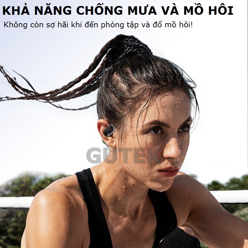 Mô tả Tai Nghe Bluetooth Không Dây Cài Tai Điện Thoại Bluetooth 5.4 Chống Nước Hifi Micro Khử Tiếng Ồn - Gutek JM15 - 6