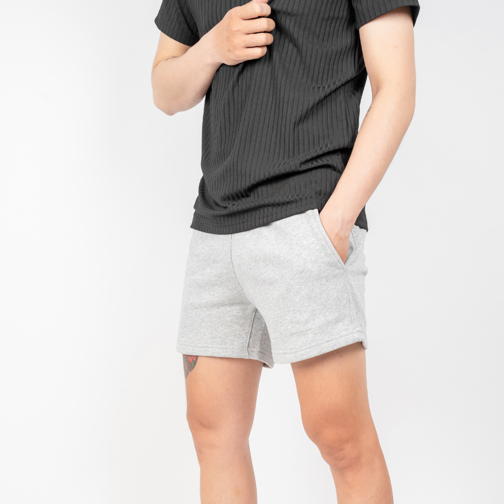 Mô tả Quần short thể thao nam basic BAMIHOME chất vải nỉ chân cua khô thoáng, thoải mái QN08 - 3