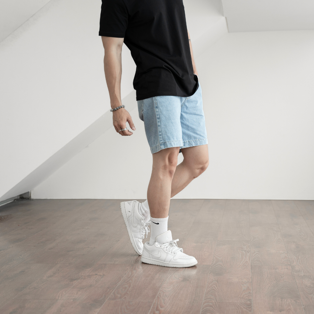 Mô tả Quần short jeans nam cao cấp BAMIHOME quần đùi Jean vải dày đẹp không bay màu dễ phối đồ QJ03 - 3
