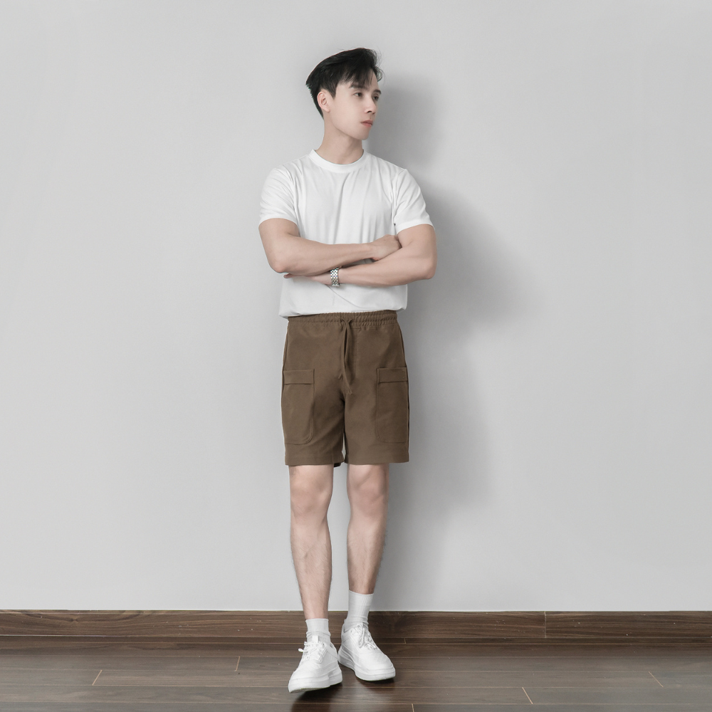 Mô tả Áo thun trơn nam cao cấp BAMIHOME áo thun cổ tròn basic form vừa vặn, năng động thoải mái ATS01 - 2
