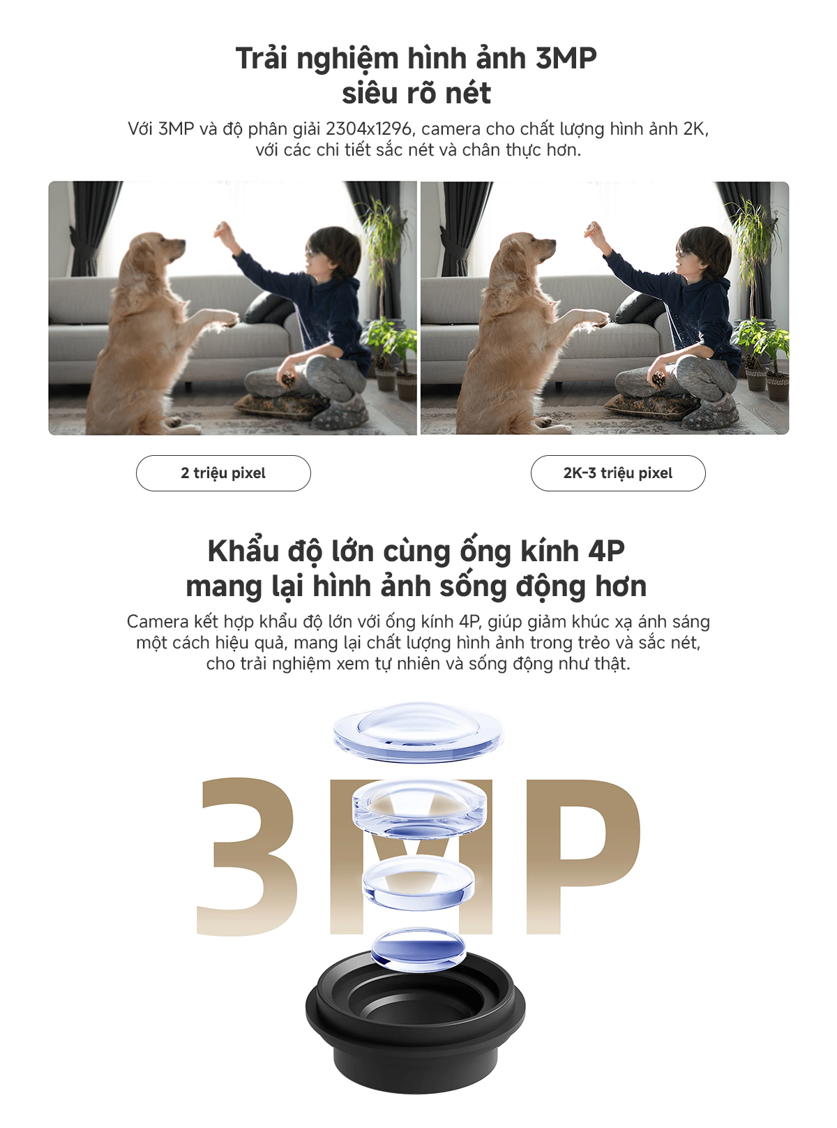 Mô tả Camera Giám sát Xiaomi Smart C301 2K, AI phát hiện con người, Bản quốc tế - Hàng Chính Hãng - 3