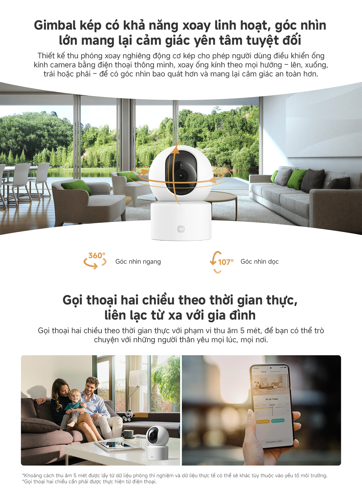 Mô tả Camera Giám sát Xiaomi Smart C301 2K, AI phát hiện con người, Bản quốc tế - Hàng Chính Hãng - 4