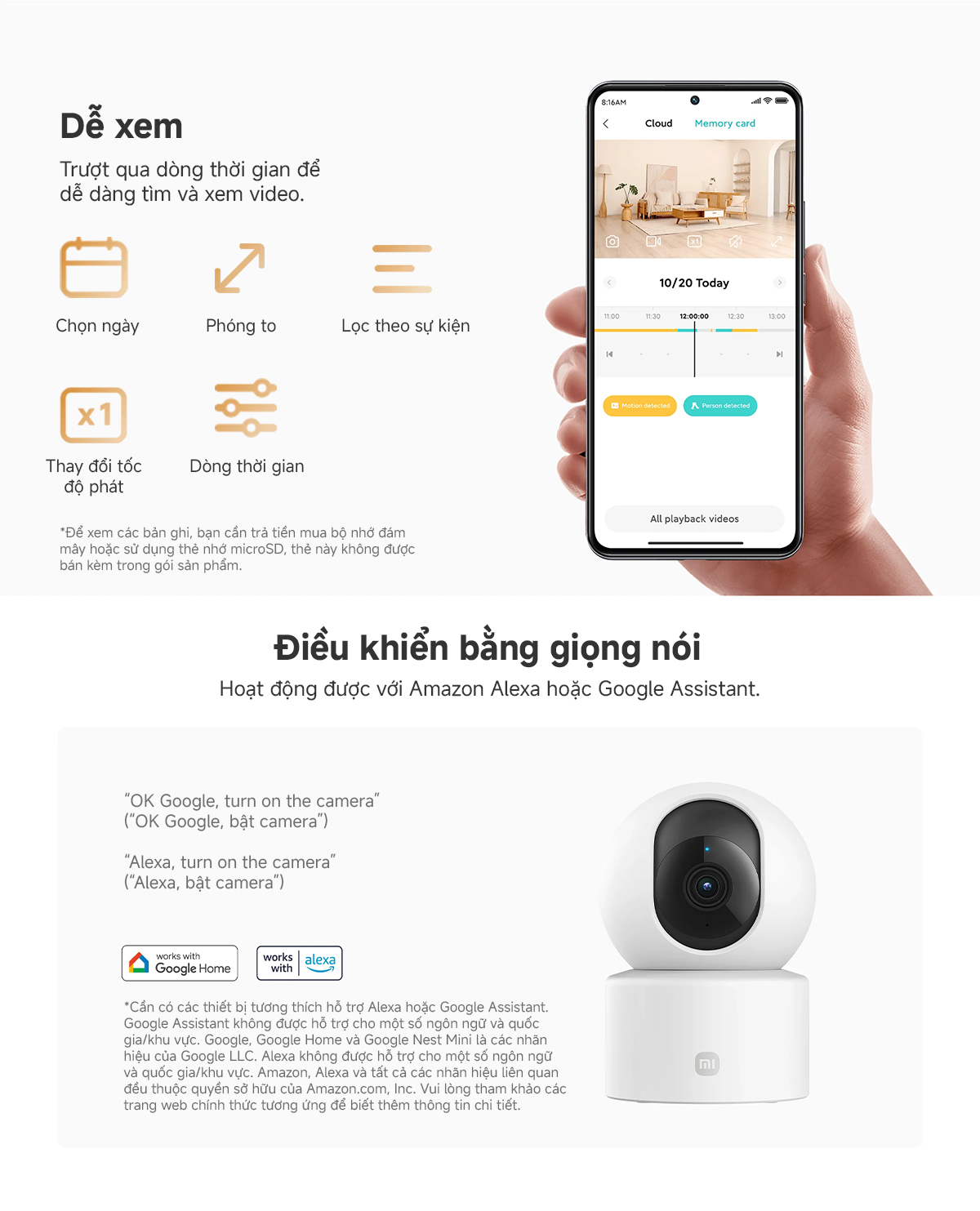 Mô tả Camera Giám sát Xiaomi Smart C301 2K, AI phát hiện con người, Bản quốc tế - Hàng Chính Hãng - 7