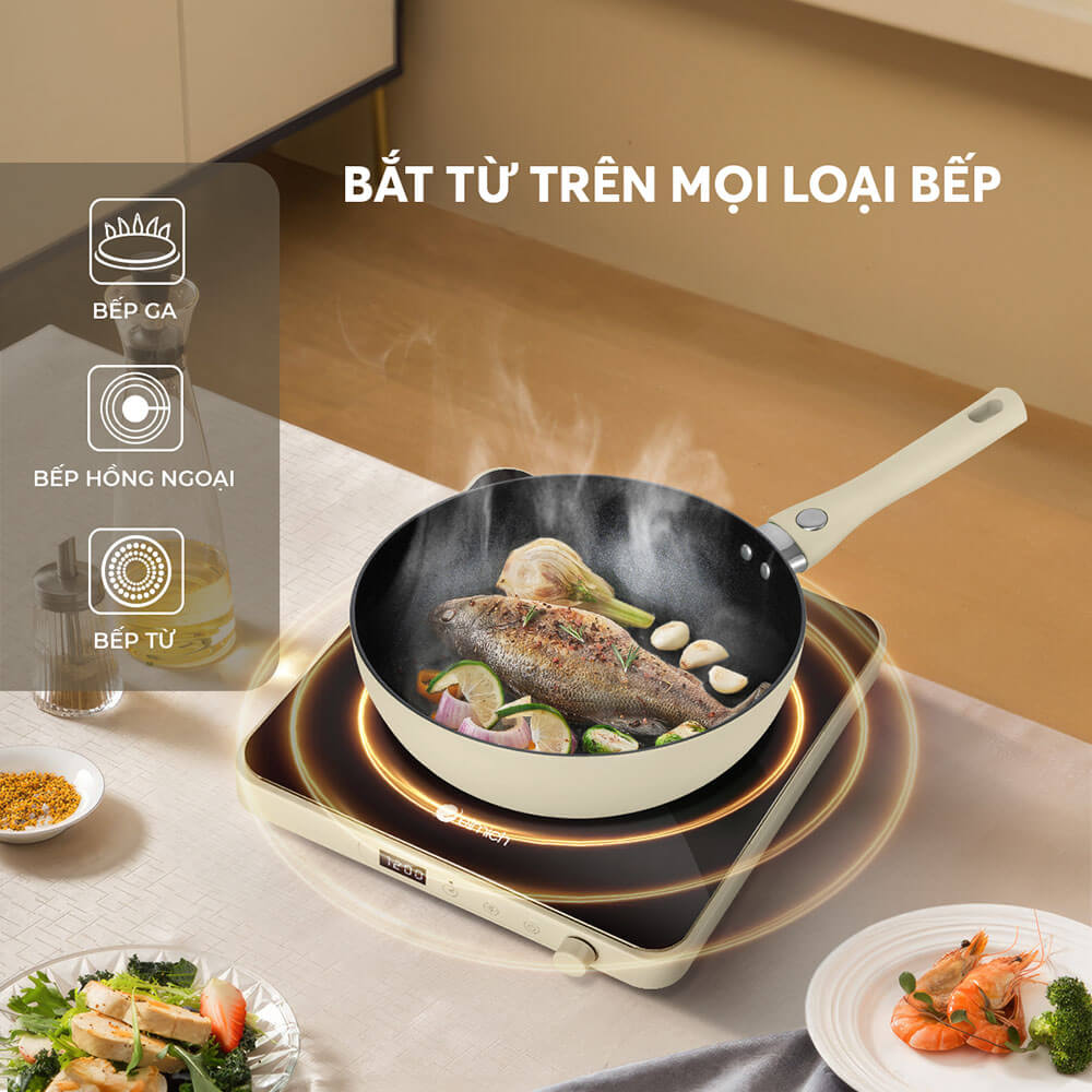 Mô tả Chảo chống dính Elmich classic EL-5970BE Size 20,24,26,28cm - 4