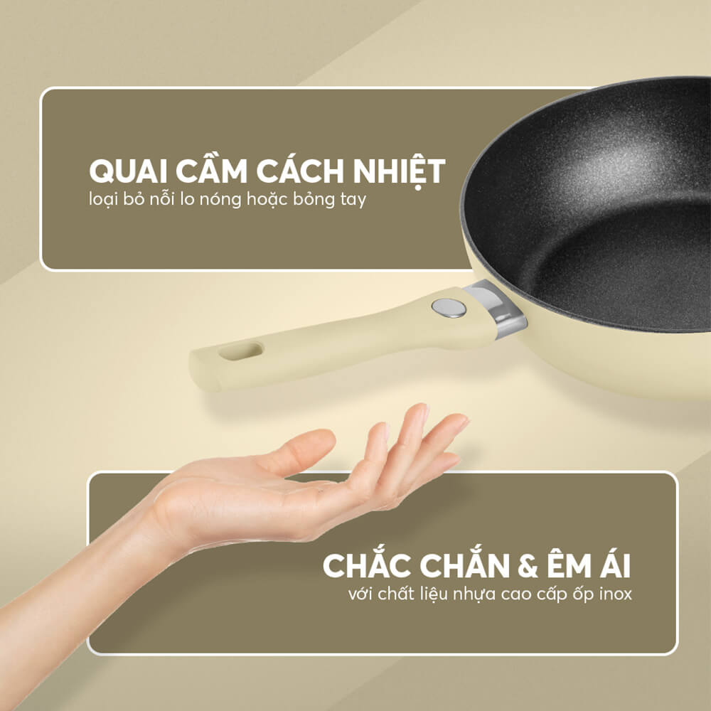 Mô tả Chảo chống dính Elmich classic EL-5970BE Size 20,24,26,28cm - 6