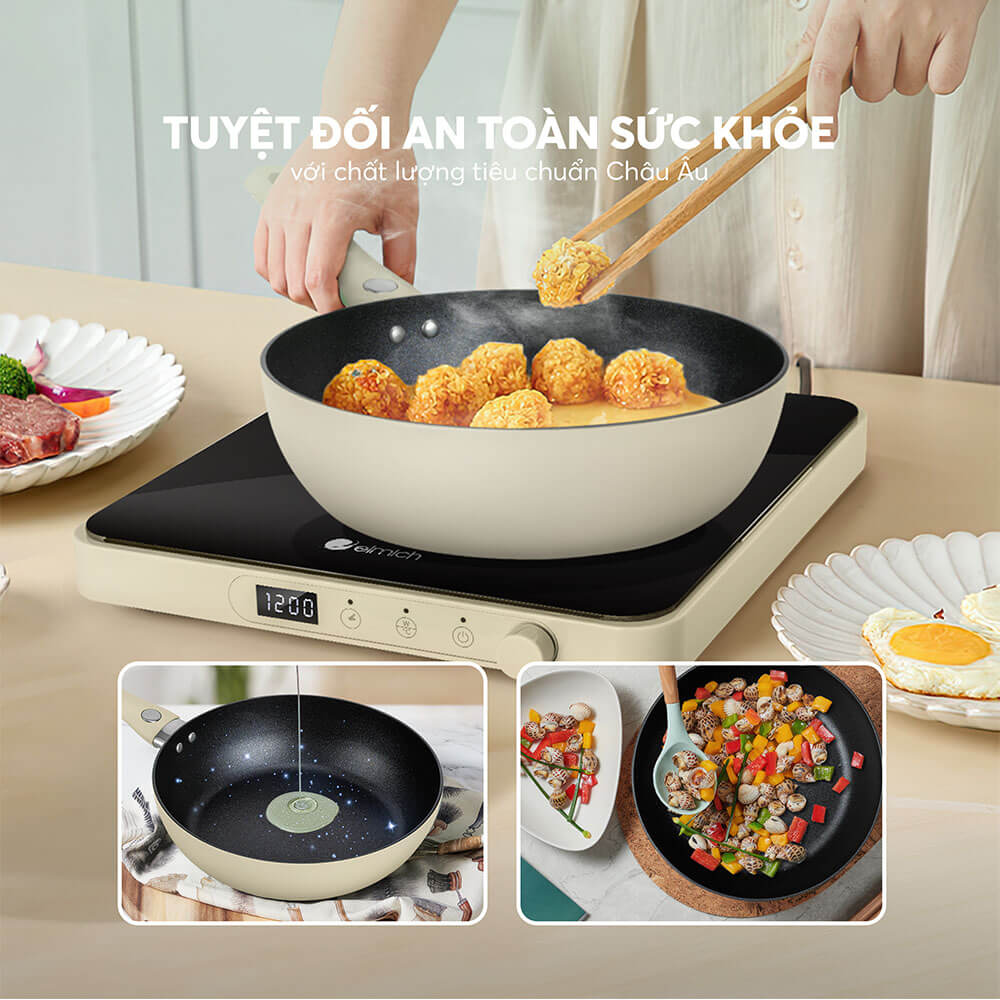 Mô tả Chảo chống dính Elmich classic EL-5970BE Size 20,24,26,28cm - 1