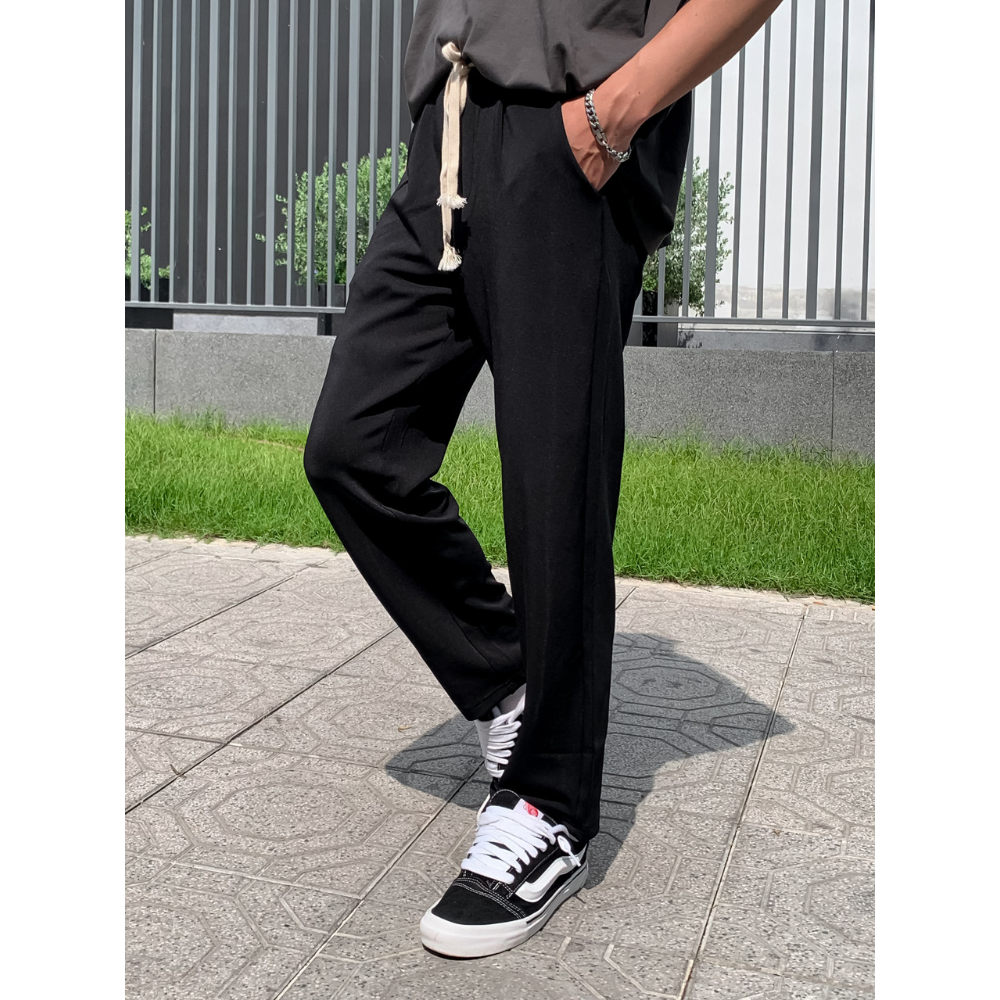 Mô tả Quần baggy ống suông nam BAMI HOME chất liệu vải poly 2 da cogiãn tốt thoáng mát QBG03 - 3