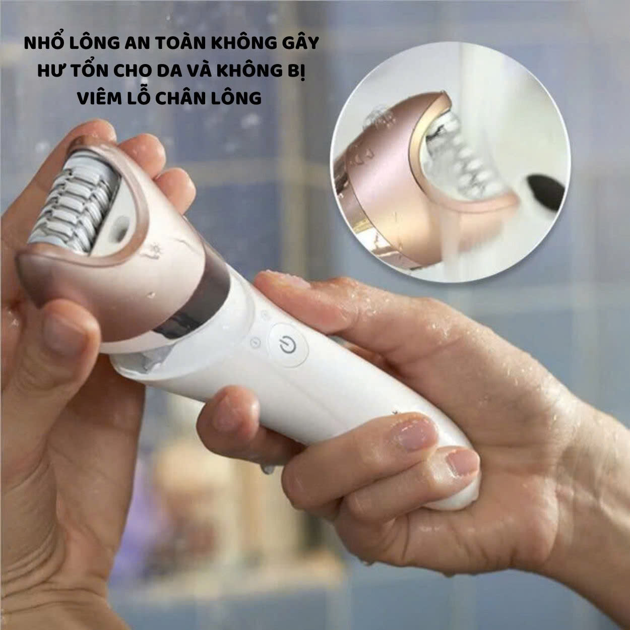 Mô tả Máy cạo tỉa lông toàn thân ENZO 5842, chăm sóc da massge mặt, Bảo hành 5 năm đổi mới - 3