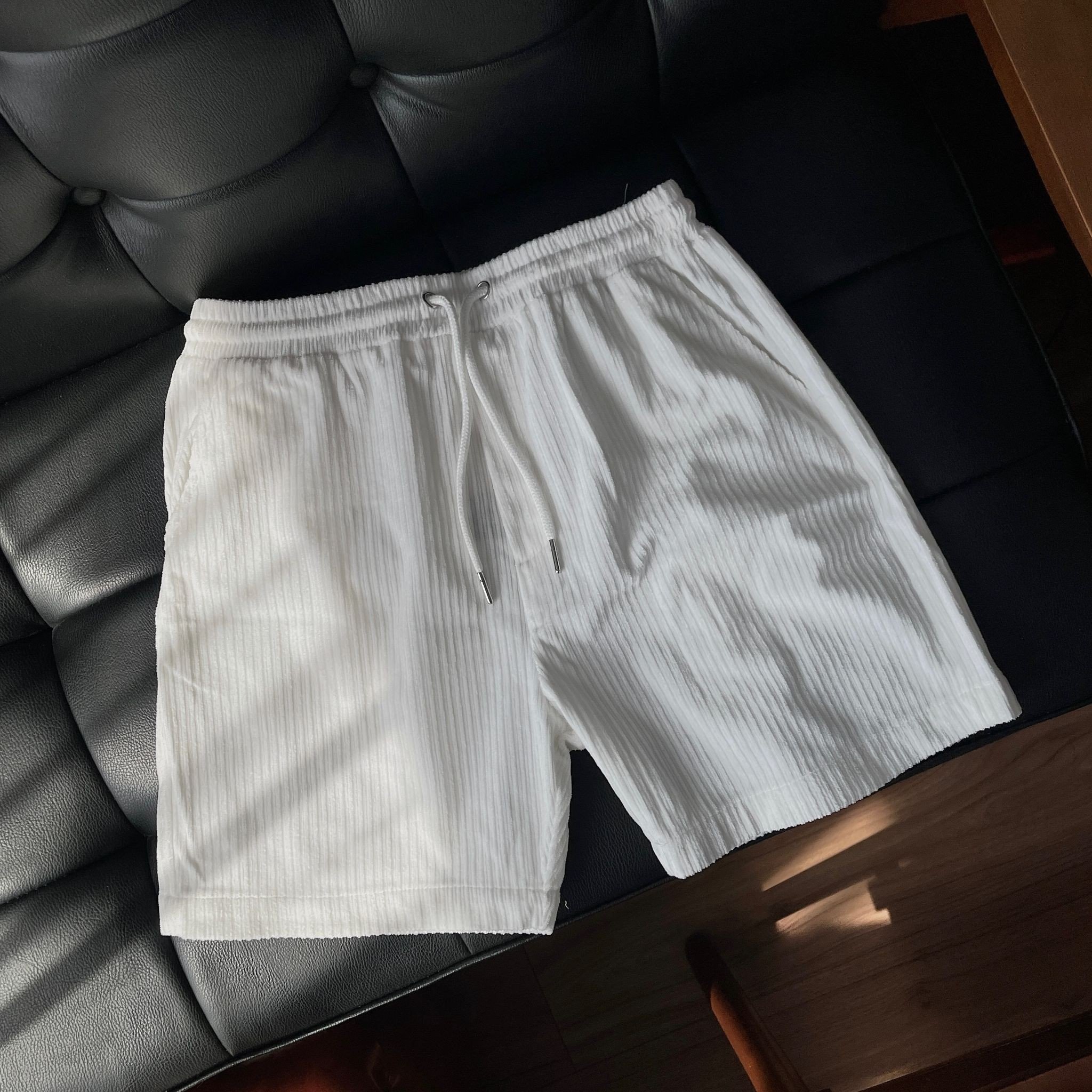 Mô tả Quần short nhung tăm Nam Nữ BAMI HOME cao cấp form regular năng động thoải mái QNG02 - 6