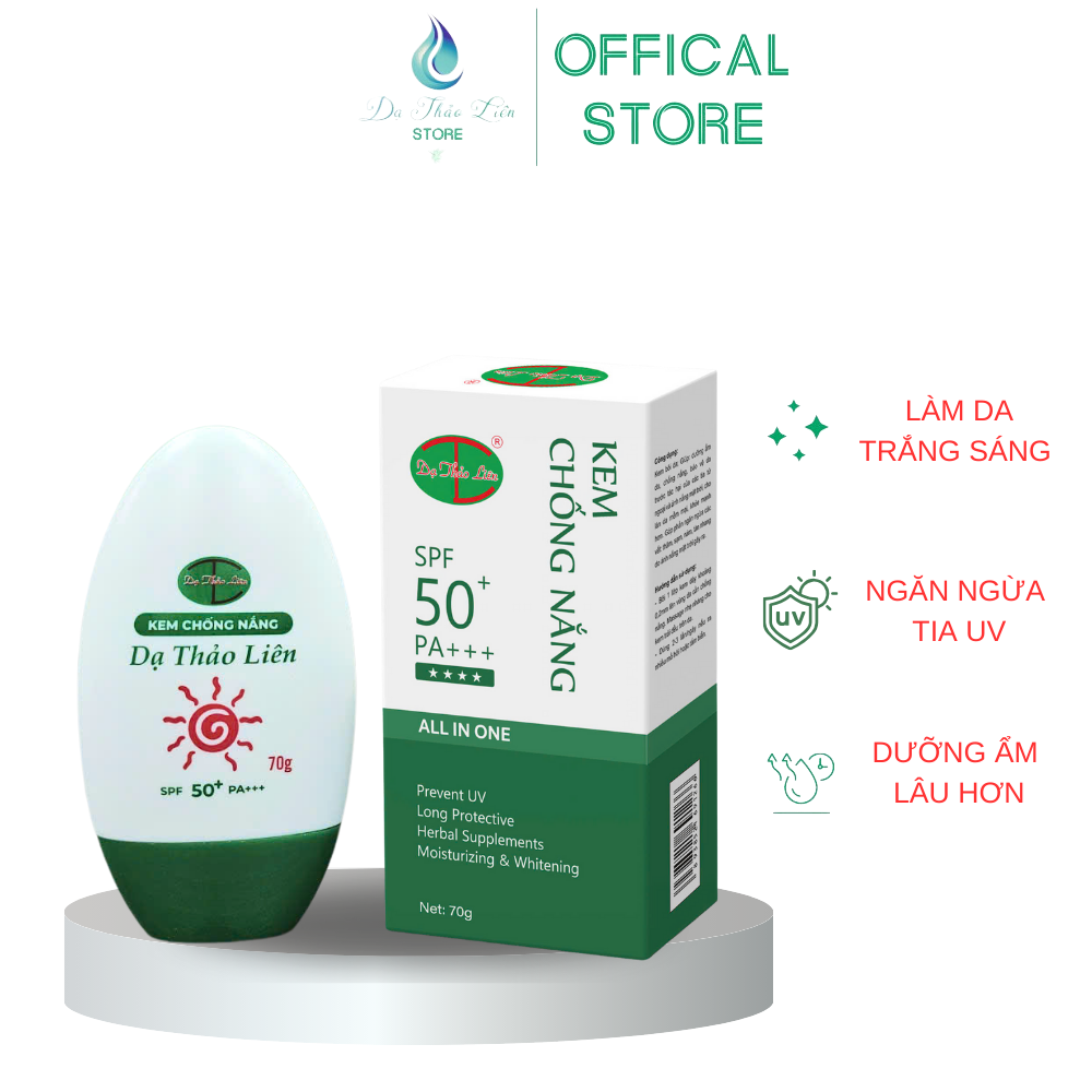Mô tả Kem Chống Nắng Dạ Thảo Liên 70G Trắng Sáng Bật Tông, Không Lo Nắng Hè - 1