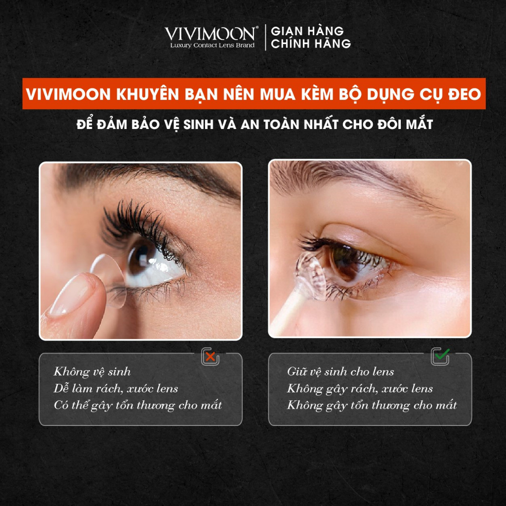 Mô tả Kính áp tròng VIVIMOON LENS 1 ngày màu xanh lá ánh xám bạc Jade Green (Giá 01 chiếc) - 1