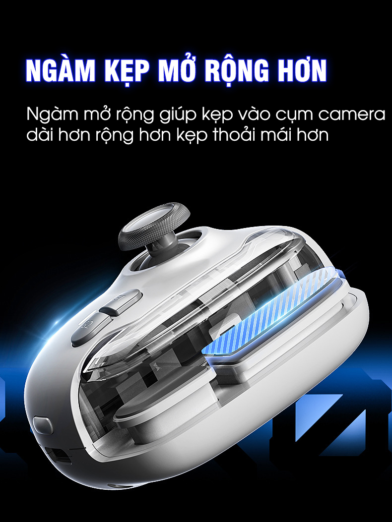 Mô tả Tay cầm giả lập MEMO MB03 phiên bản pro thế hệ mới hỗ trợ ghìm tâm nút ghi hình macro bấm combo liên quân COD FF MLBB - 5