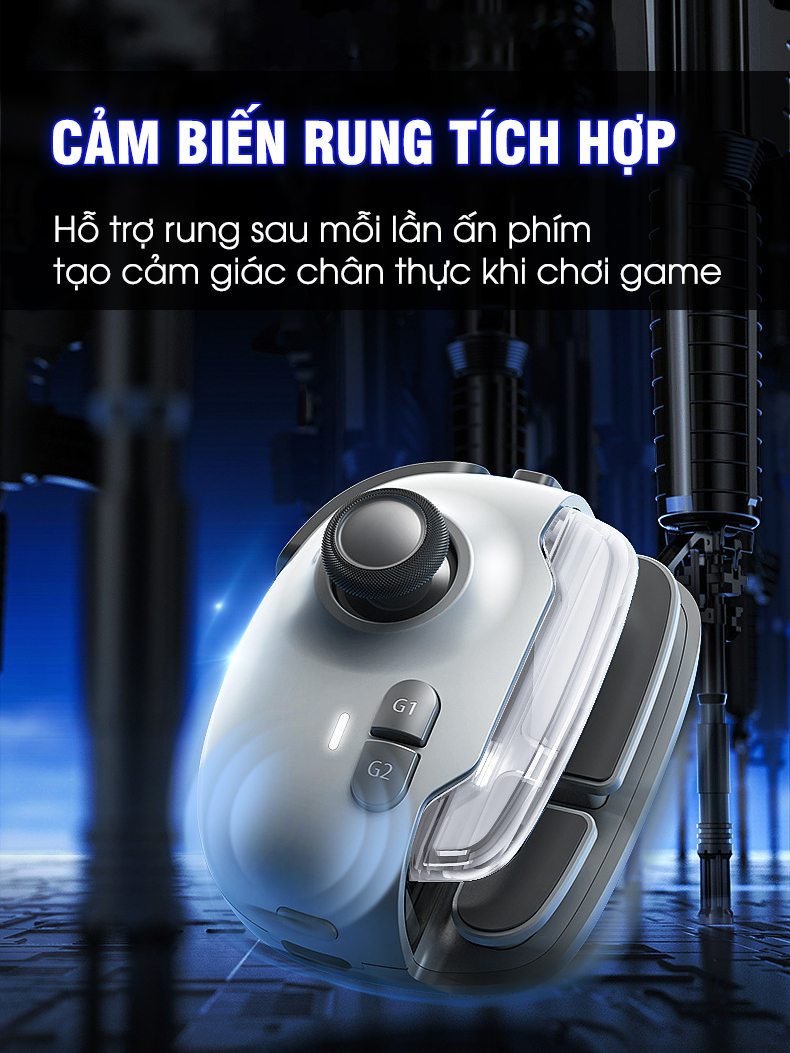 Mô tả Tay cầm giả lập MEMO MB03 phiên bản pro thế hệ mới hỗ trợ ghìm tâm nút ghi hình macro bấm combo liên quân COD FF MLBB - 3