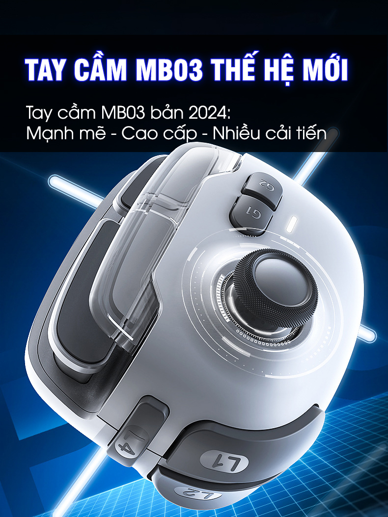 Mô tả Tay cầm giả lập MEMO MB03 phiên bản pro thế hệ mới hỗ trợ ghìm tâm nút ghi hình macro bấm combo liên quân COD FF MLBB - 1