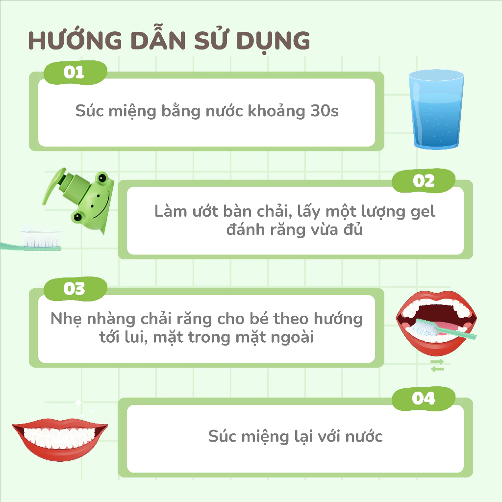 Mô tả Gel Đánh Răng Wetee Cho Bé Ngăn Ngừa Sâu Răng Bé Yêu Thích Thú Đánh  Răng 100ml - 3