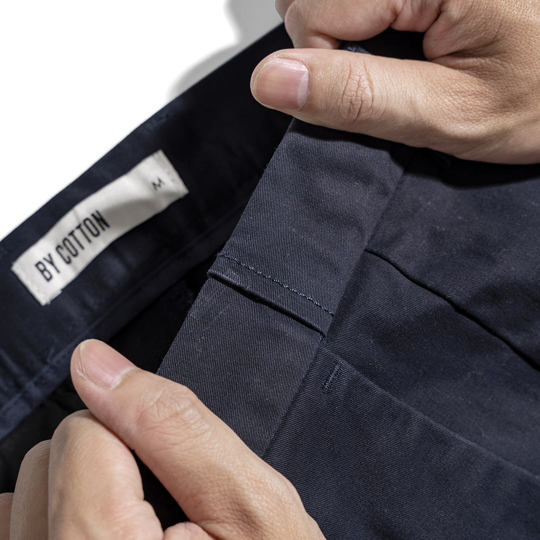 Mô tả Quần Dài Nam Cao Cấp Regular Chinos Kaki 3 Màu Lựa Chọn By Cotton - 8