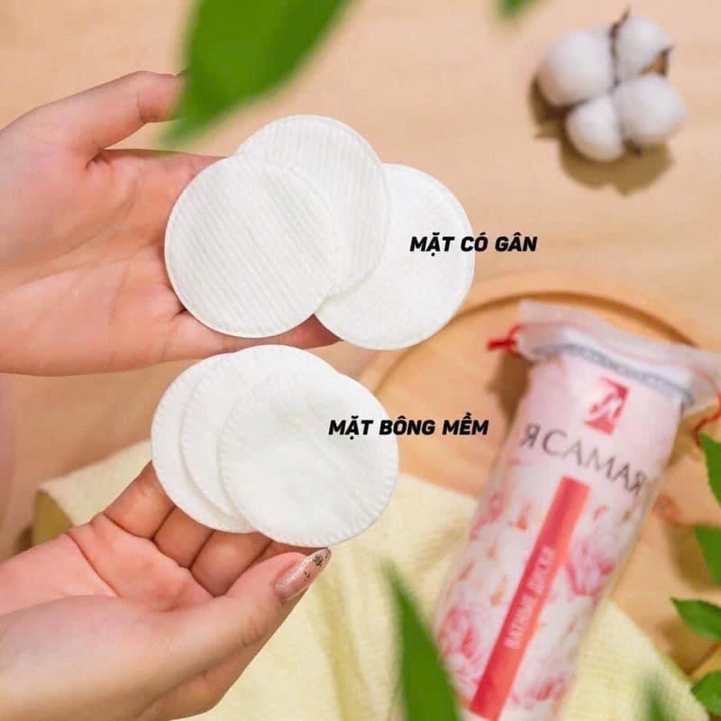 Mô tả Bông dùng cho máy tẩy trang nhập khẩu Nga RCAMAR 100% Cotton cao cấp đi kèm máy rửa mặt - 2