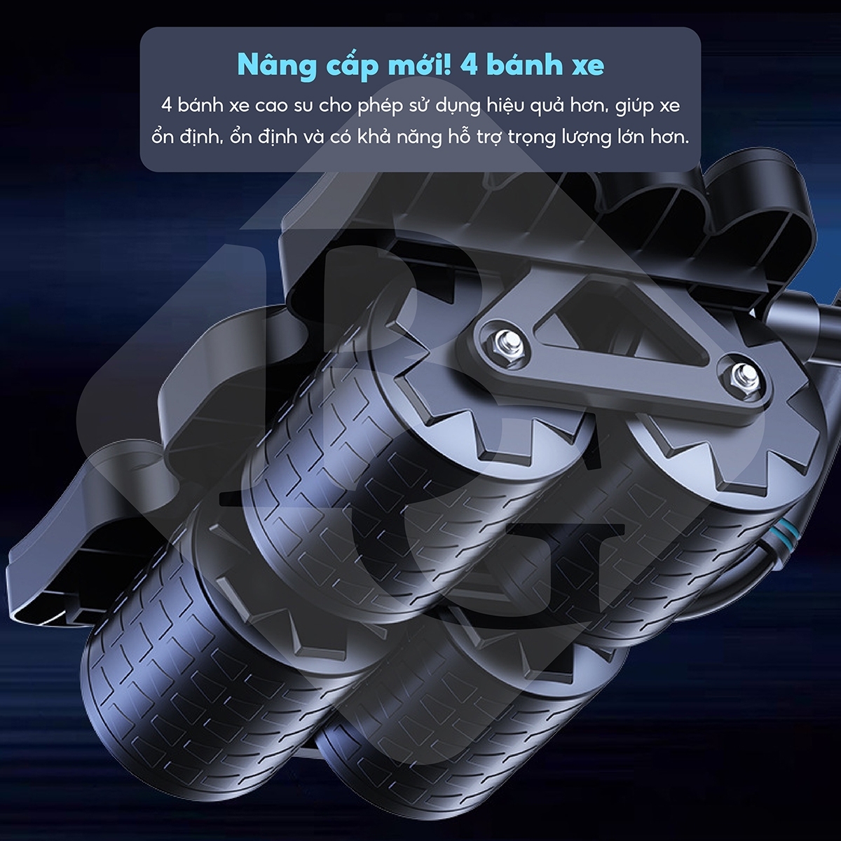 Mô tả Tặng tấm lót [RW100-RW099] - Dụng cụ tập bụng 4 bánh ,Con lăn cao cấp đa năng  hỗ trợ thon gọn - 5