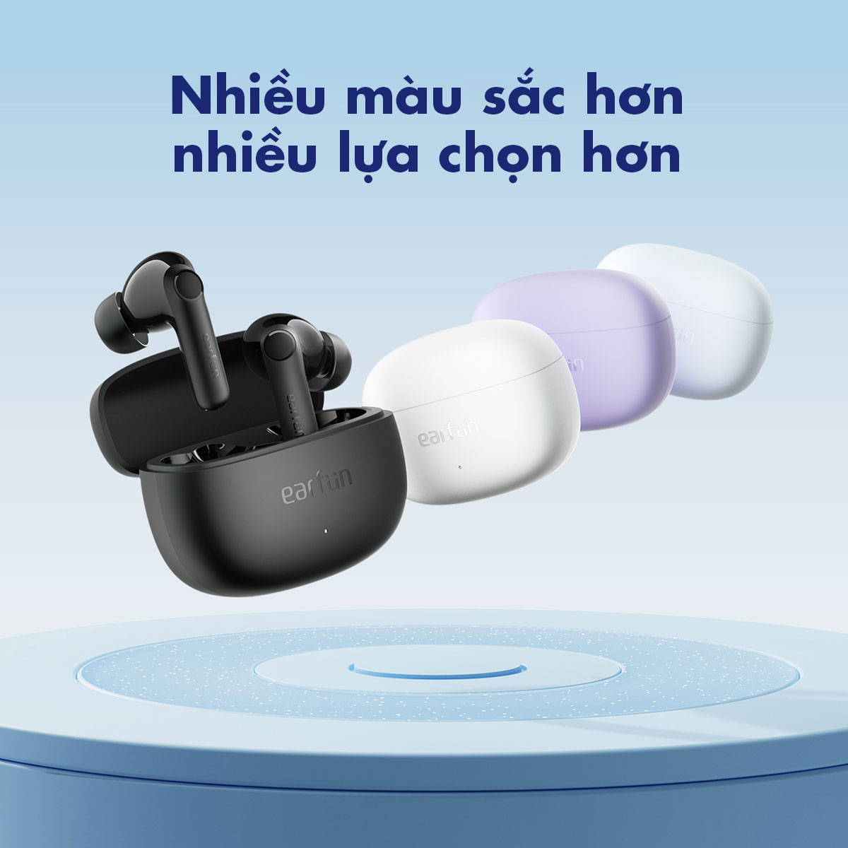 Mô tả Tai nghe Bluetooth Earfun Air Life kết nối app thời gian nghe 11h bluetooth 5.4 game mode 0,1s - 2