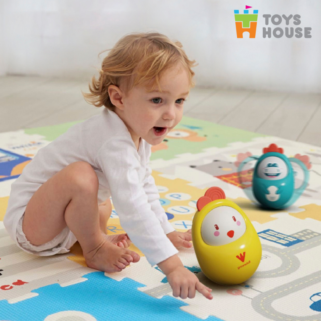 Đồ chơi lật đật roly-poly cho bé hình gà khủng long ngộ nghĩnh ...