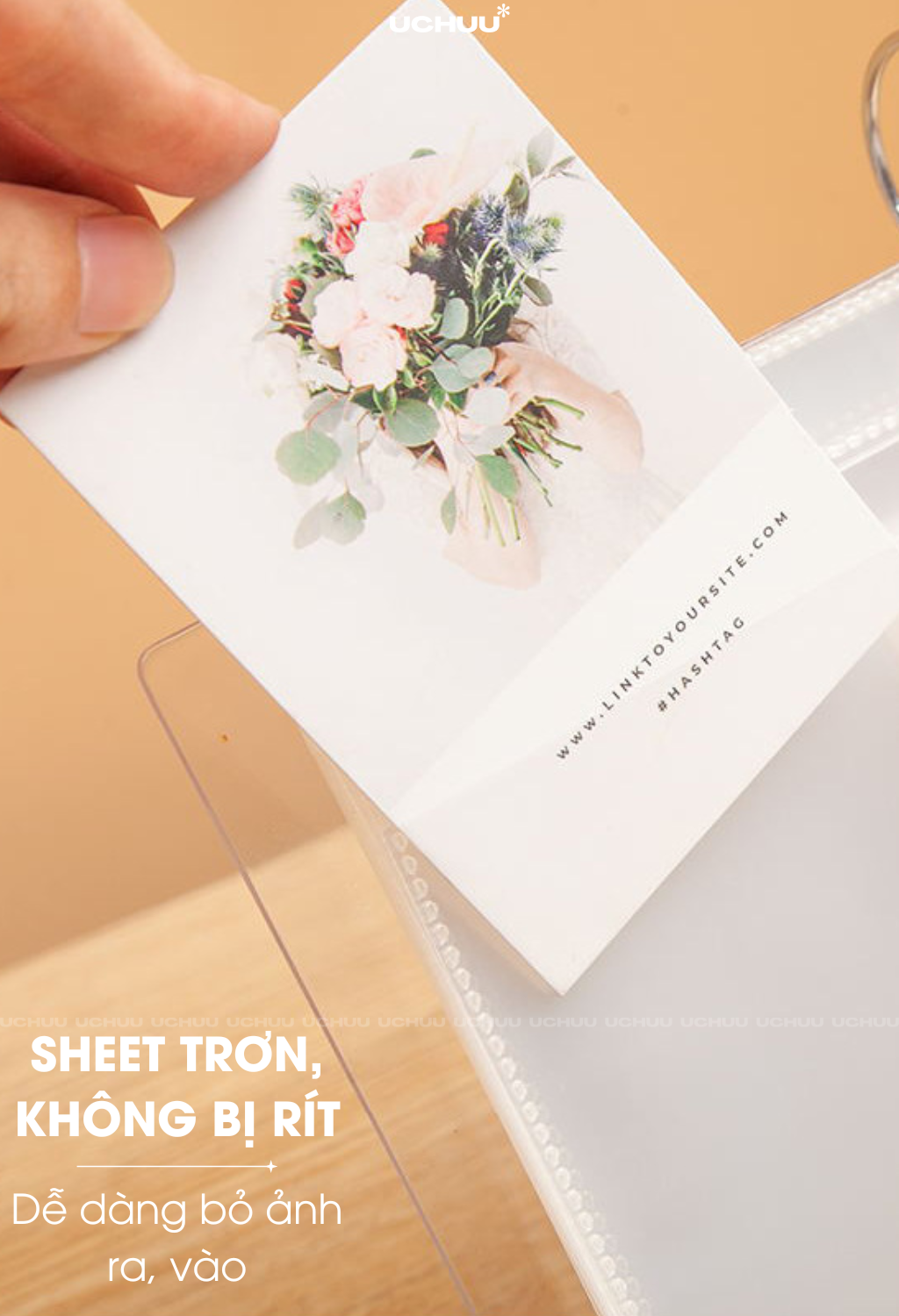 Album Ảnh Lật Để Bàn UCHUU Binder Sổ Trưng Bày Card Bo Góc, Sticker ...