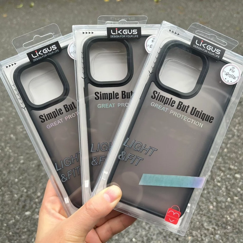 Mô tả 𝗖𝗢𝗠𝗕𝗢 - Ốp LIKGUS Nhám Chống Vân Tay, Chống Sốc 2M + Kính Cường Lực Trong Suốt + Cường Lực Bảo Vệ Camera - 2