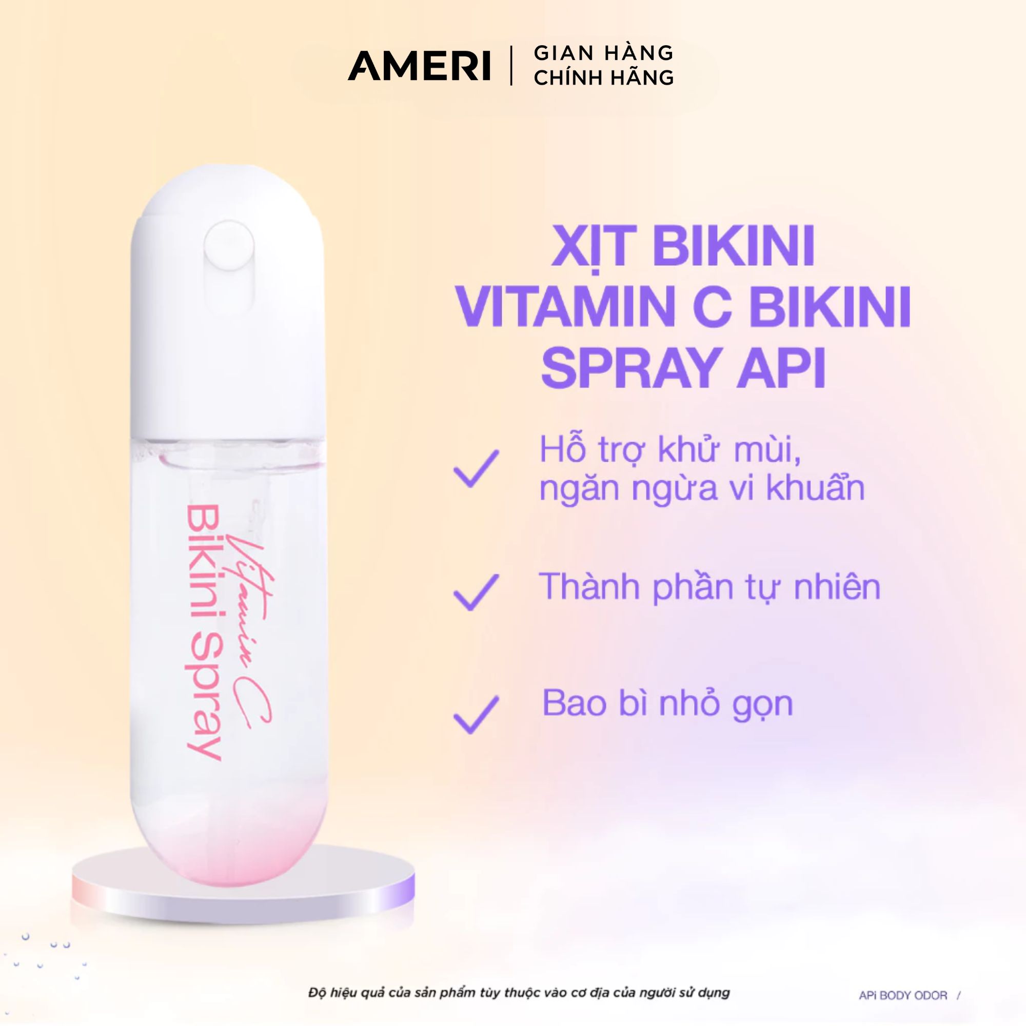 Mô tả Lăn khử mùi APi khử mùi giảm thâm nách, Lăn nách APi ngăn tiết mồ hôi, Xịt thơm vùng kín kháng khuẩn API BODY ODOR - 2