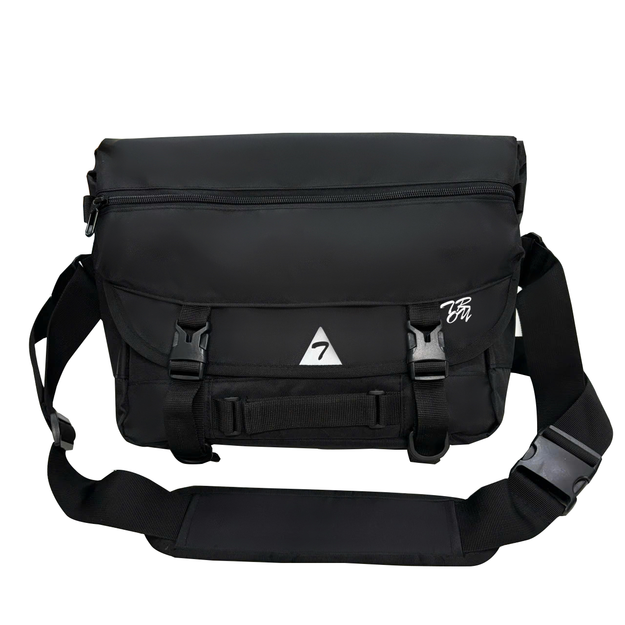 Mô tả Cặp nam đeo chéo TROY Jupiter phối nắp size 37x30x13cm đựng laptop 14inch, chất vải bố chống thấm - 1