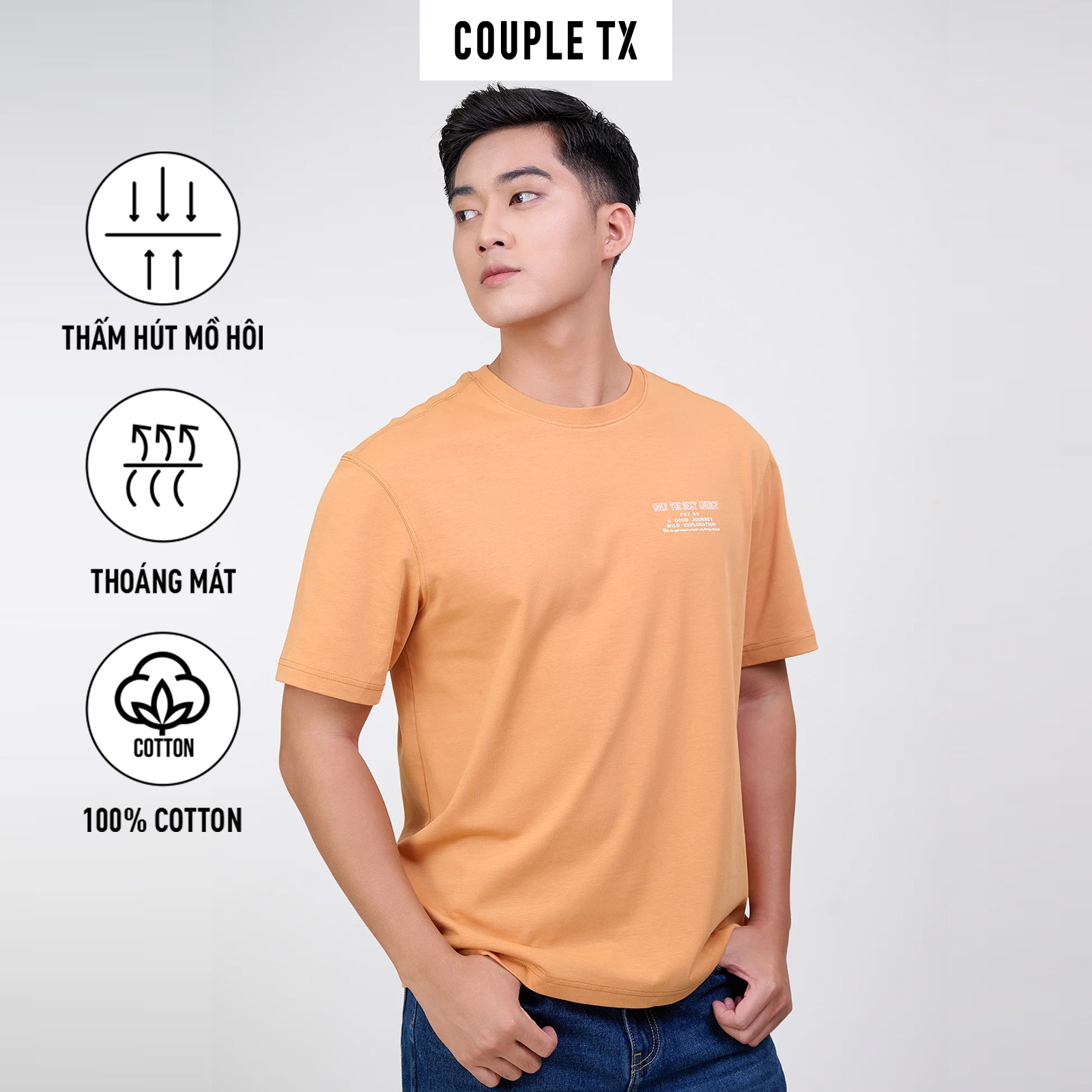 Mô tả Áo Thun Gia Đình Couple TX The Only Best Energy Form Oversize TS 402 - 4