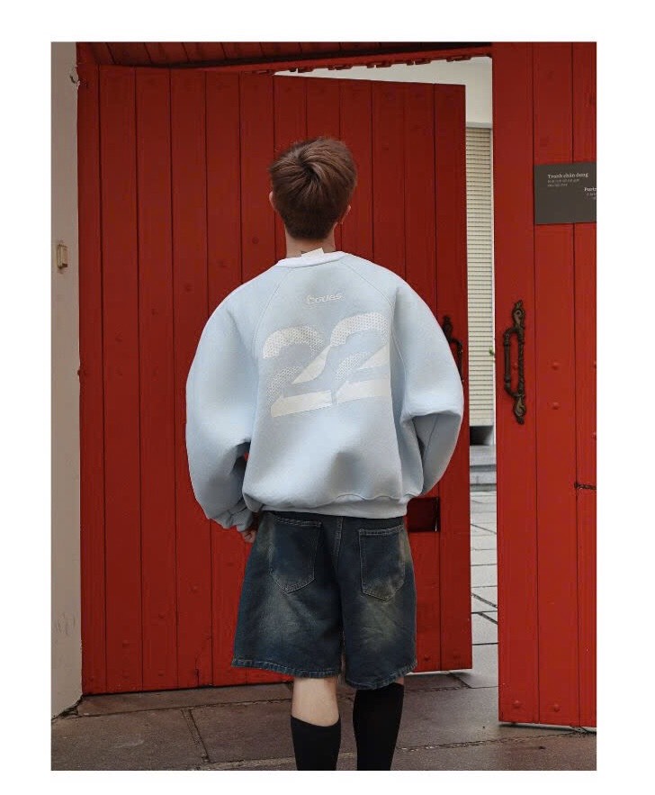 Áo Sweater localbrand Codes 22 unisex form boxy,sweater cổ tim vải nỉ ...