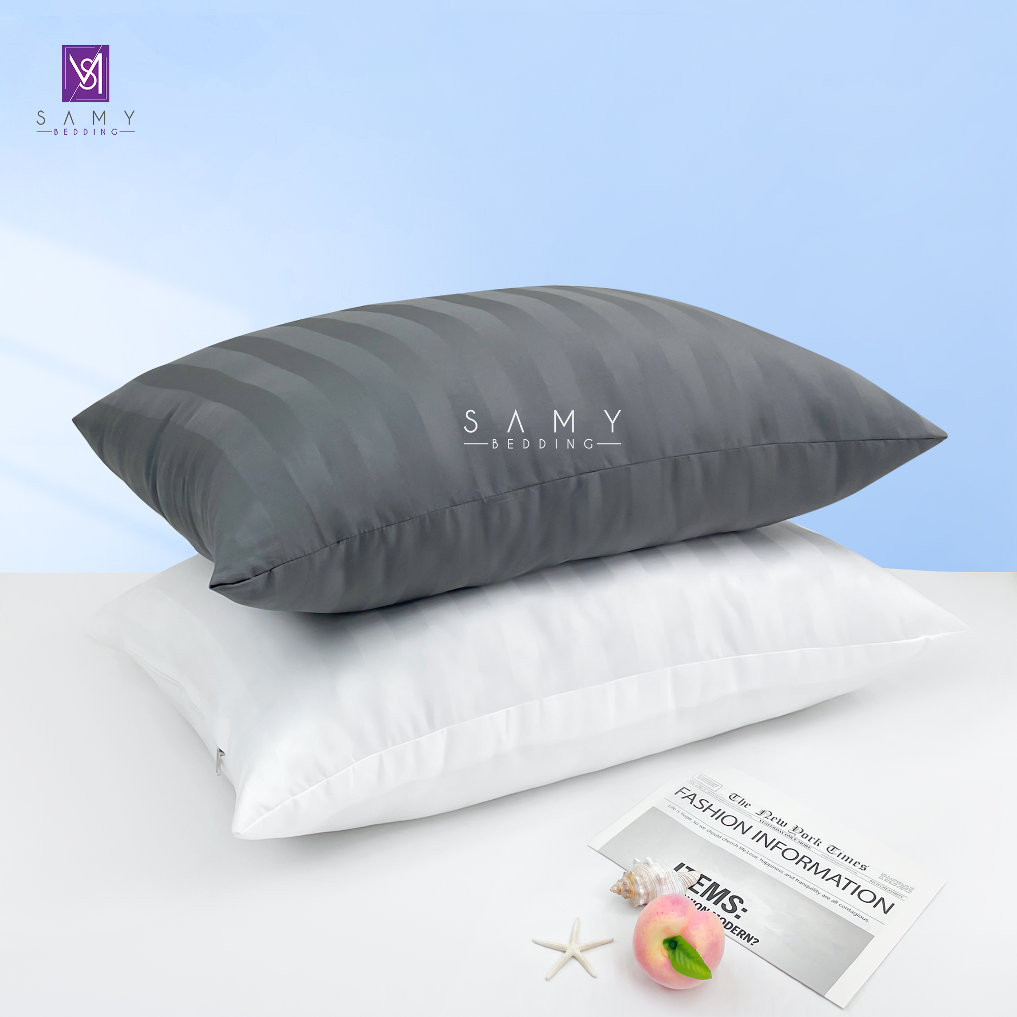 Mô tả Ruột Gối Nằm Classic Lông vũ Nhân tạo SAMY BEDDING êm ái nâng đỡ - 3