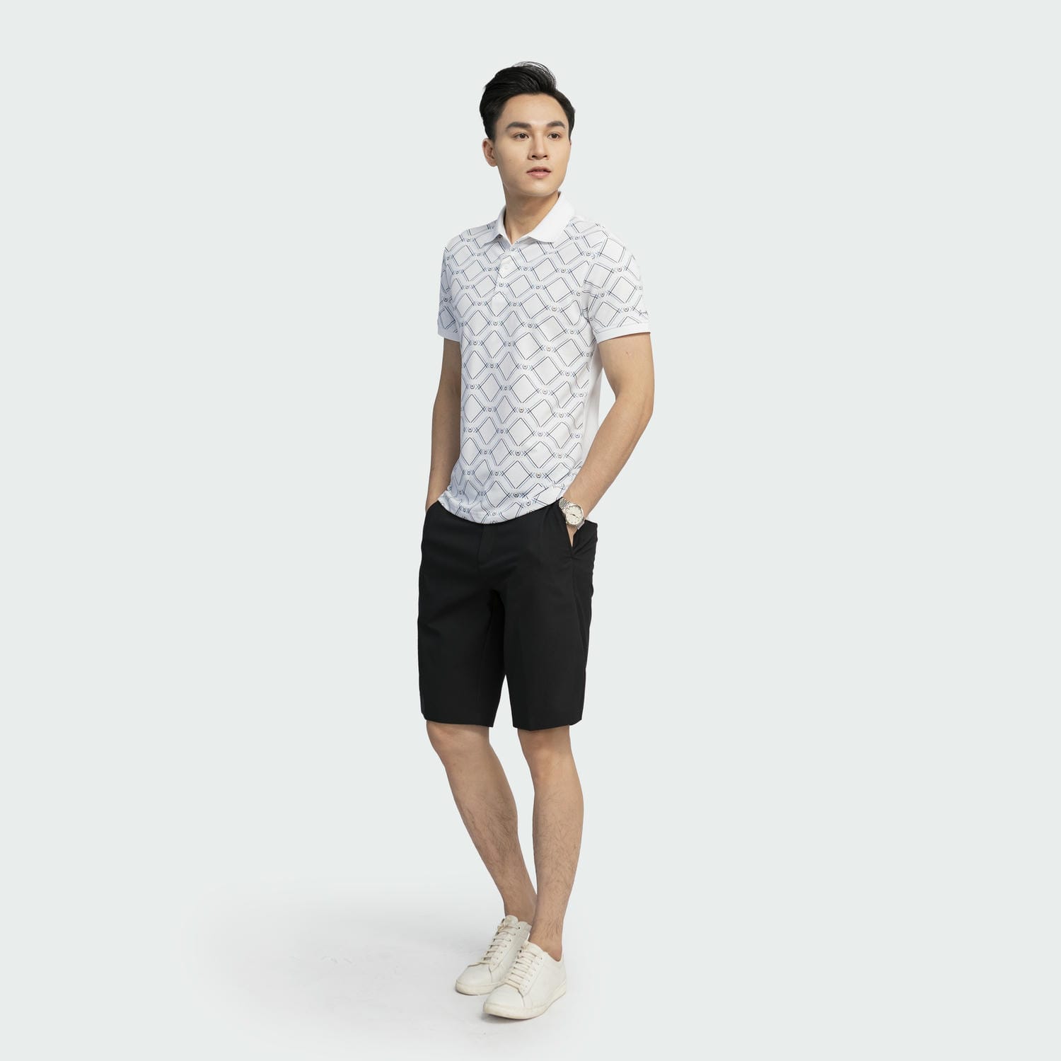 Mô tả Quần Short Nam thể thao cạp âu Insidemen Regular Fit ISO009S3 - 2