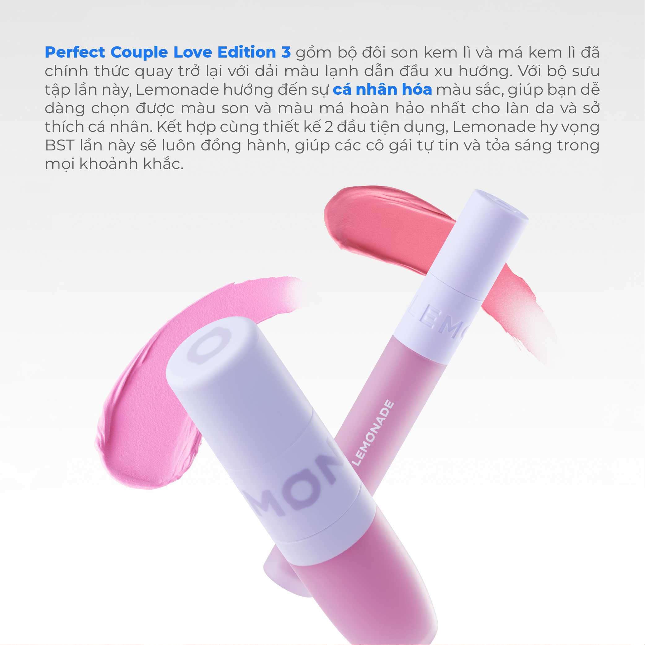 Mô tả Son kem mịn lì thuần chay LEMONADE Perfect Couple Lip 3.5g - 2