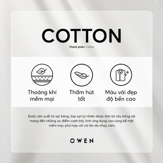 Owen - Quần jeans Regular Fit QJR258012 màu Xanh nhạt chất liệu Cotton Spandex