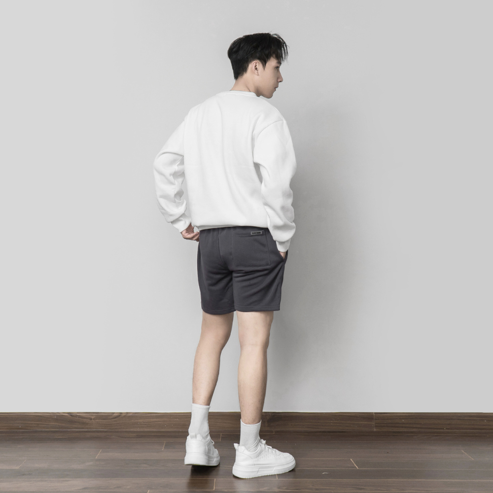 Quần đùi thun nam BAMI HOME QN26 - Chất liệu nỉ chân cua