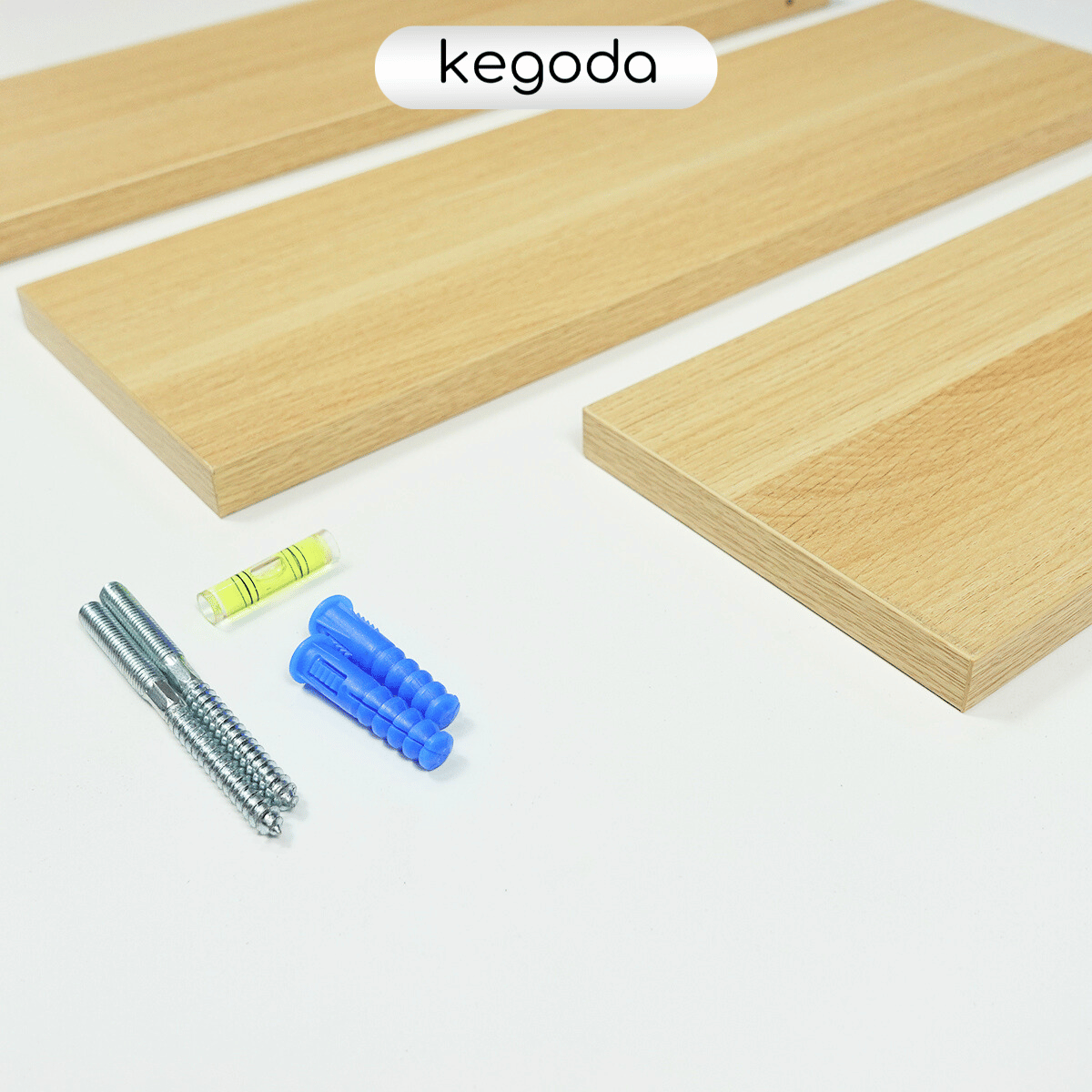 Mô tả Kệ Treo Tường Trang Trí Dài 35cm, Rộng 15cm Thương Hiệu KEGODA, Tặng Kèm Phụ Kiện KT56 - 1