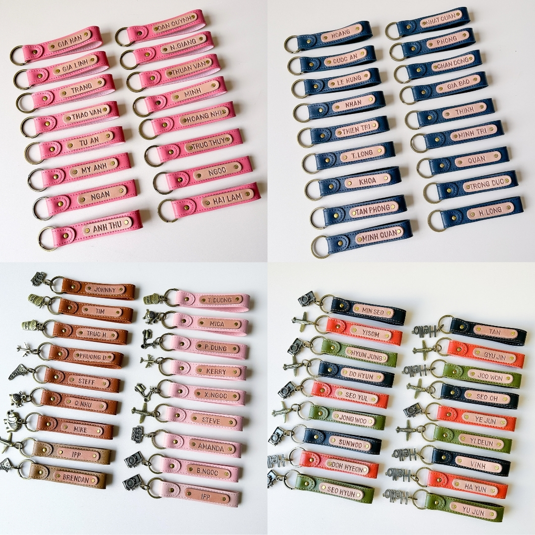 Móc khóa khắc tên