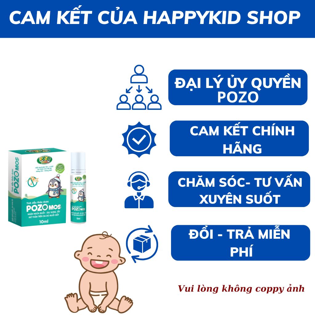 Mô tả Thanh Lăn Xua Muỗi PozoMos Cho Bé Yêu Hỗ Trợ Xua Muỗi, Dưỡng Ẩm Da - 4