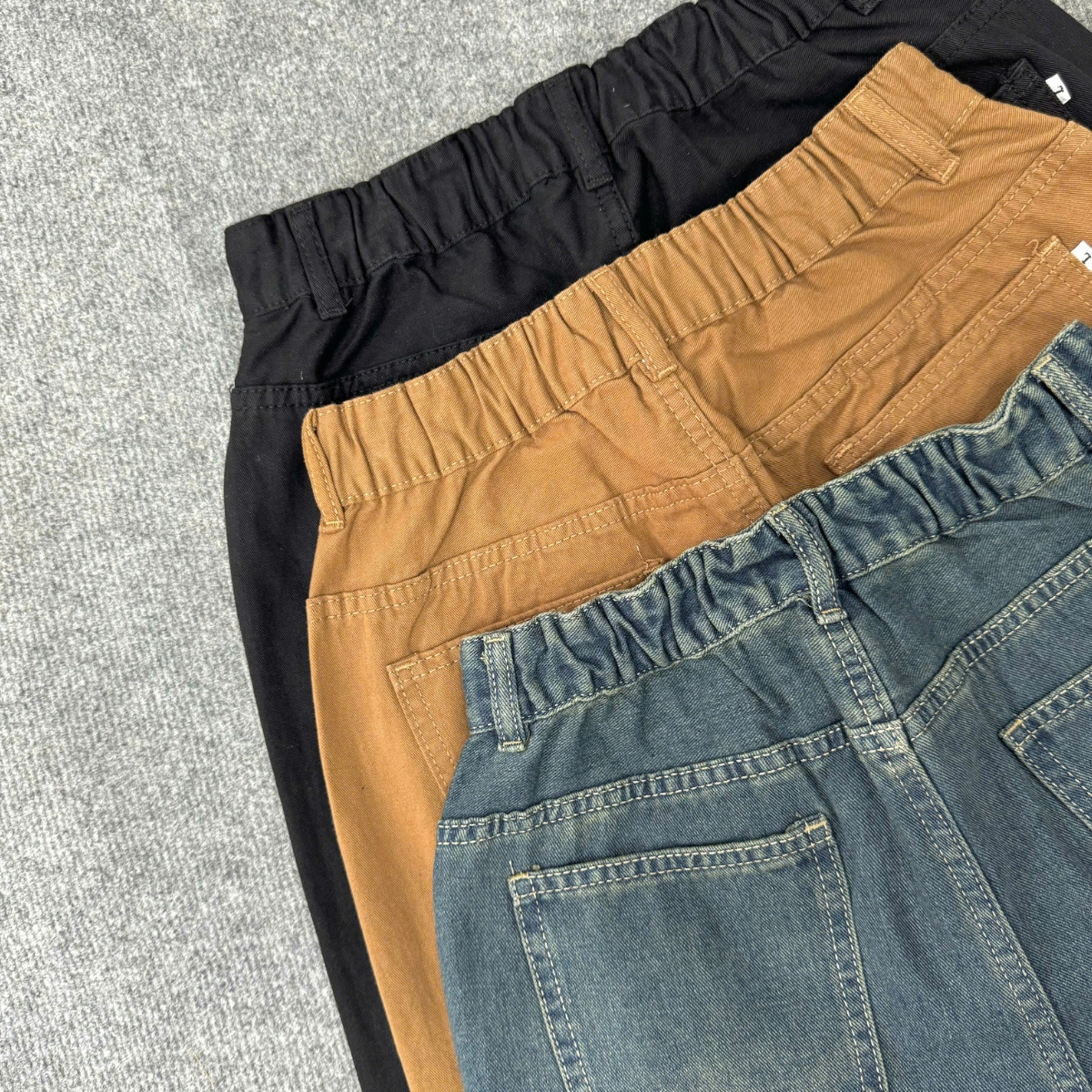 Mô tả Quần Baggy Bigsize Nữ Lưng Chun Co Giãn Form Rộng Quần Jean Bụi Cho Chubby 50-93kg Q524 - 5