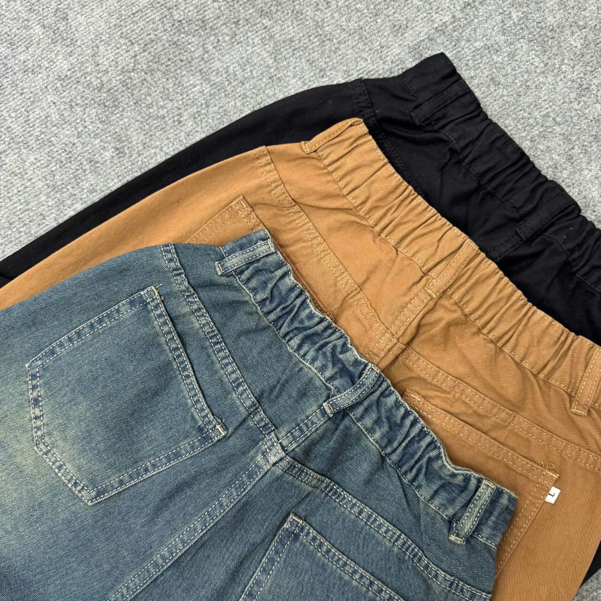 Mô tả Quần Baggy Bigsize Nữ Lưng Chun Co Giãn Form Rộng Quần Jean Bụi Cho Chubby 50-93kg Q524 - 8