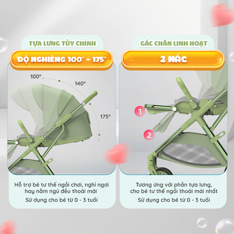 Mô tả Xe đẩy gấp gọn Chilux M07 - Xoay 2 chiều giỏ nằm tiện lợi, gấp gọn nhanh chóng - 8